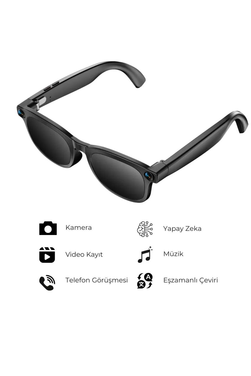 عینک آفتابی هوشمند G2 Pro با هوش مصنوعی – دوربین بلوتوثی با حافظه و موسیقی، ترجمه زنده AI، IPX5