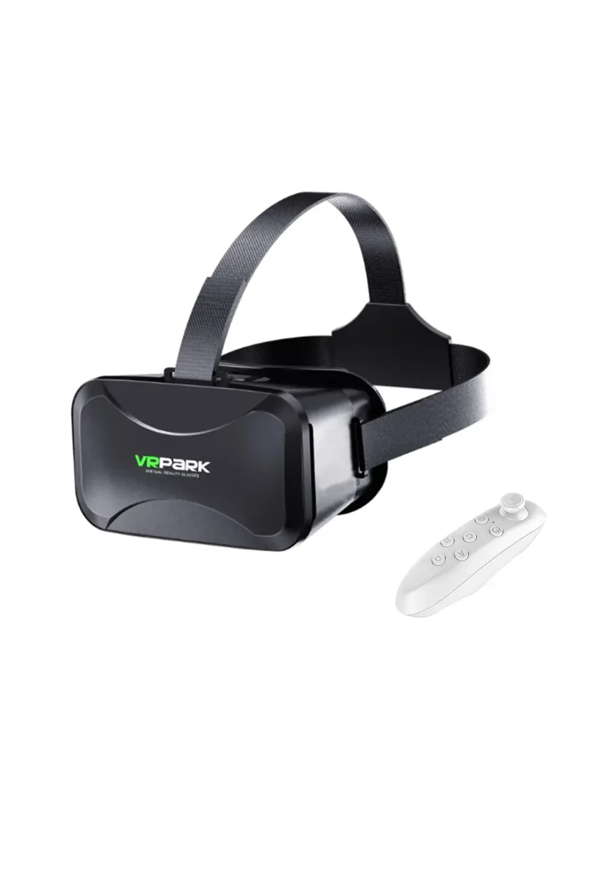عینک واقعیت مجازی VRPARK V7 3D + کنترلر بلوتوث بی‌سیم VR-AL4749