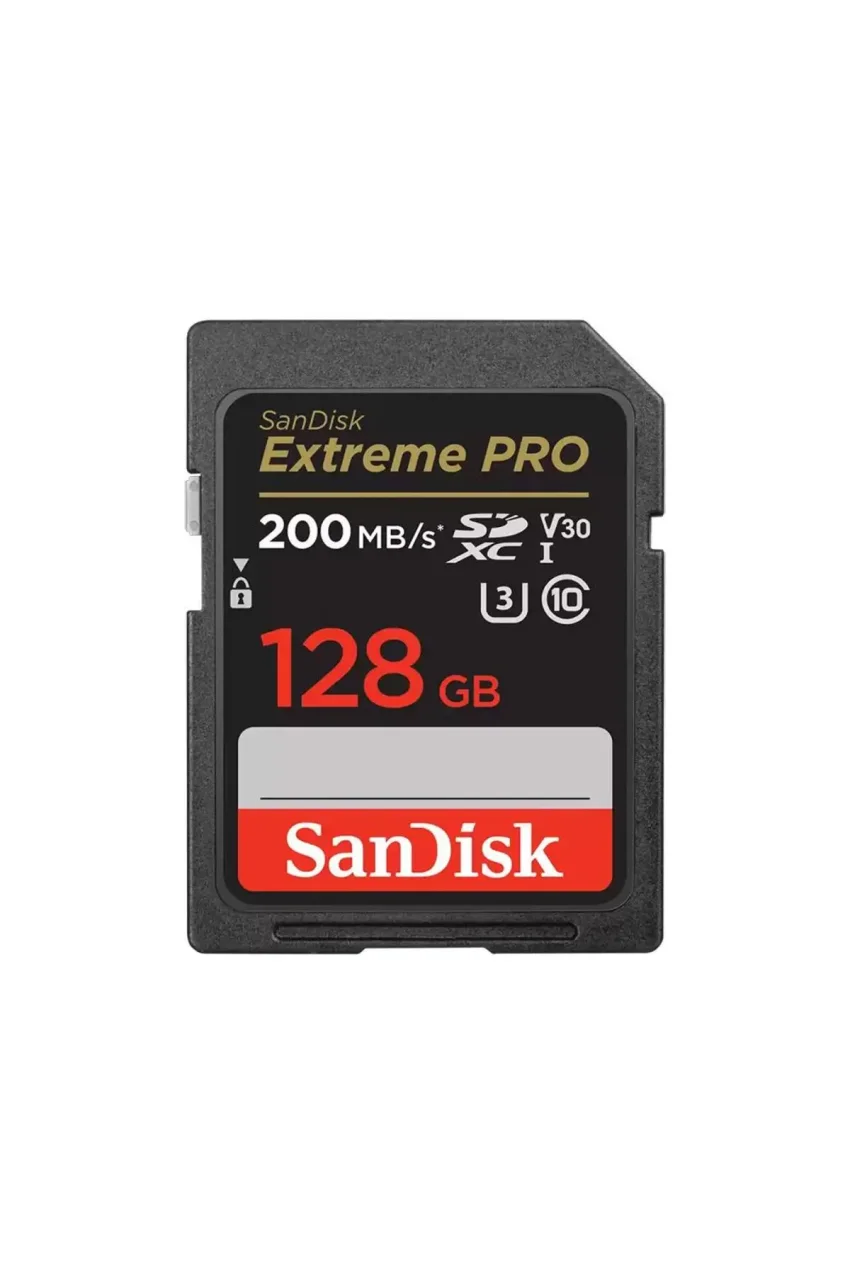 کارت حافظه SDXC 128GB UHS-I Extreme PRO با سرعت 200MB/s - SDSDXXD-128G-GN4IN