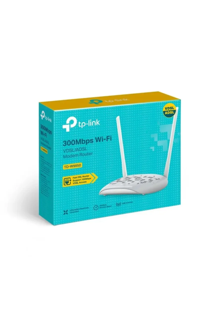 مودم روتر وایرلس VDSL2/ADSL TP-LINK Td-w9950 با سرعت 300Mbps و 4 پورت