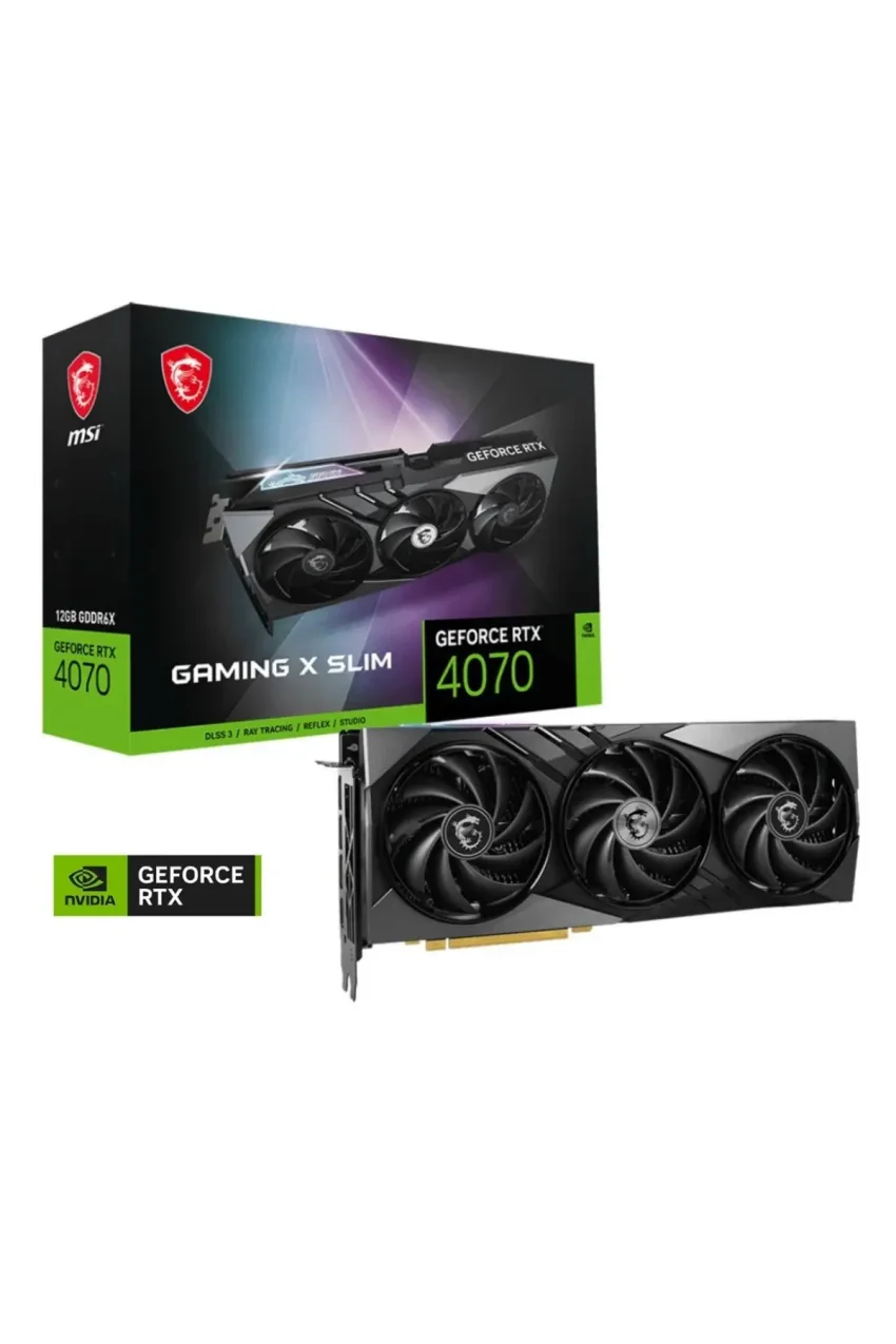 کارت گرافیک گیگابایت RTX 4070 Gaming X Slim 12G 12GB GDDR6X 192bit DX12 (بازیکن)