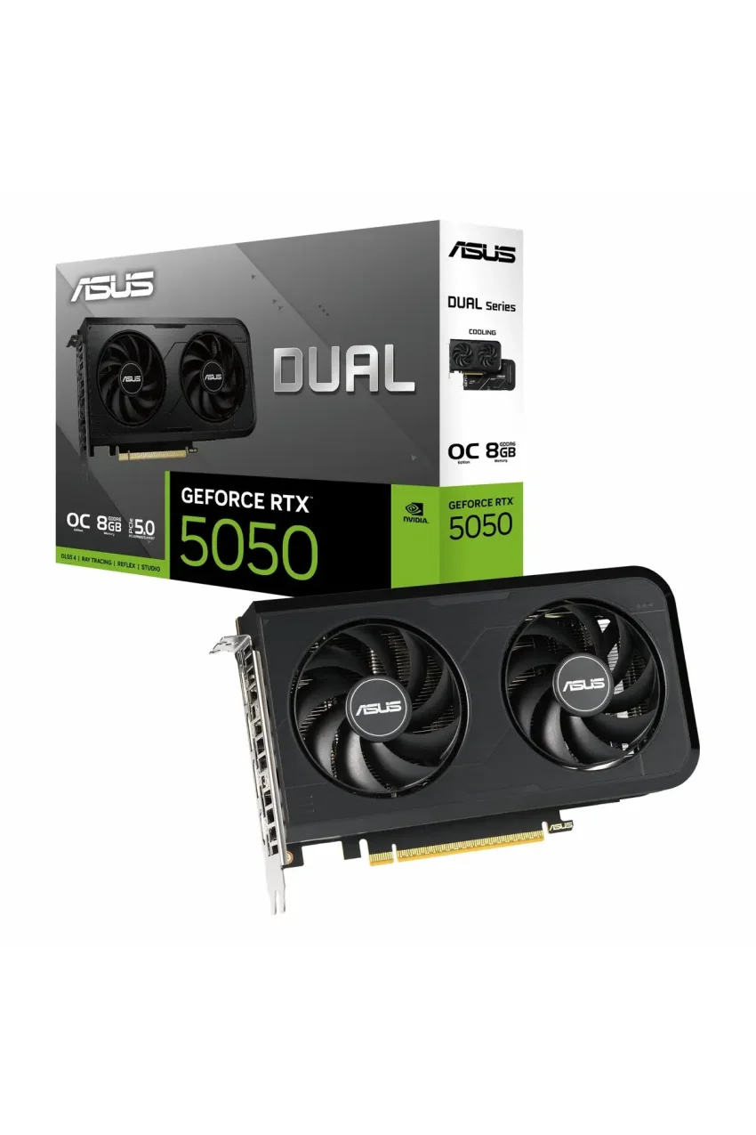 کارت گرافیک دوگانه GeForce RTX 5050 OC با 8 گیگابایت حافظه GDDR6 و 128 بیت HDMI/DP