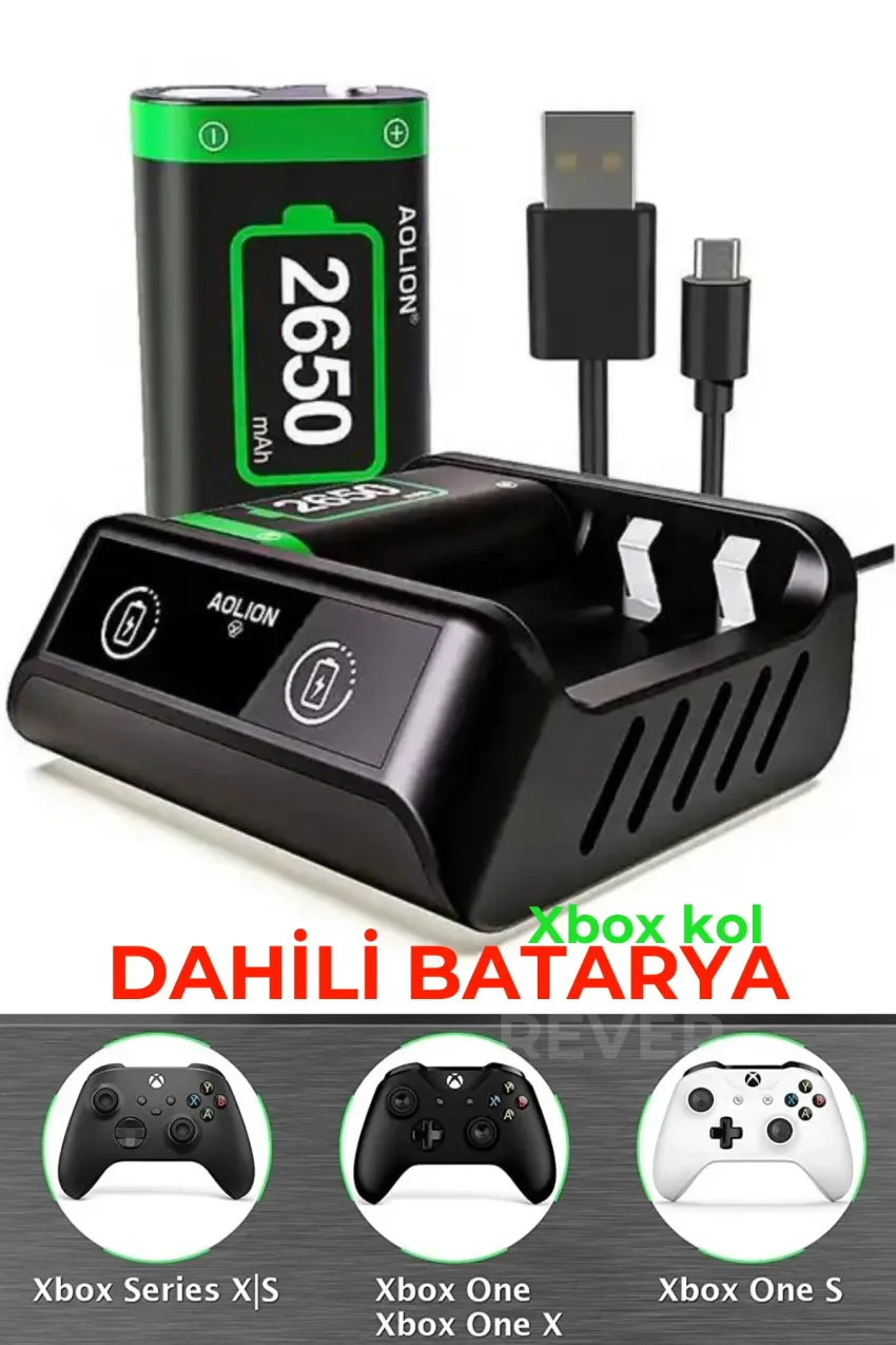 باتری قابل شارژ گیم پد ایکس باکس کول 2650mah مناسب برای ایکس باکس وان/اس/اکس