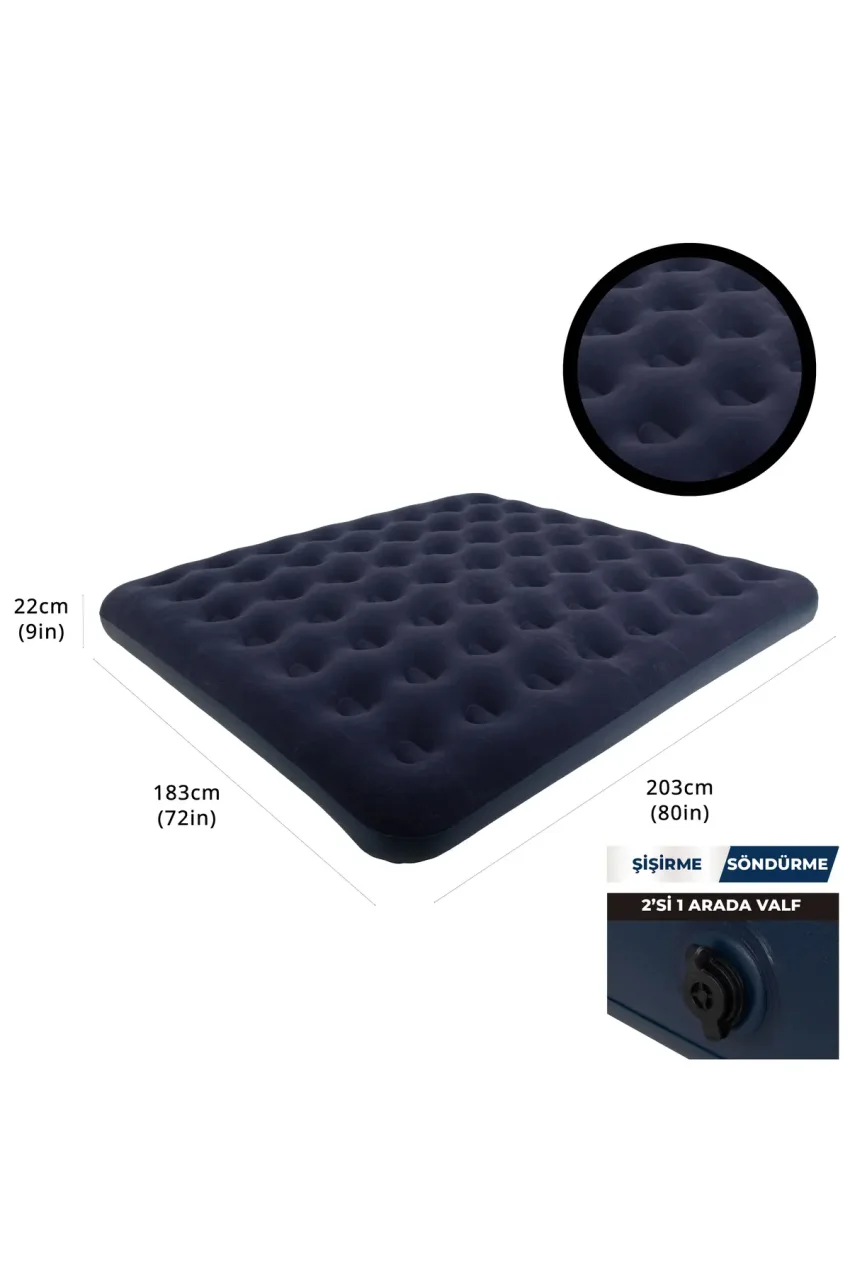 تشک بادی کینگ سایز 3 نفره 203x183x22 سانتی‌متر