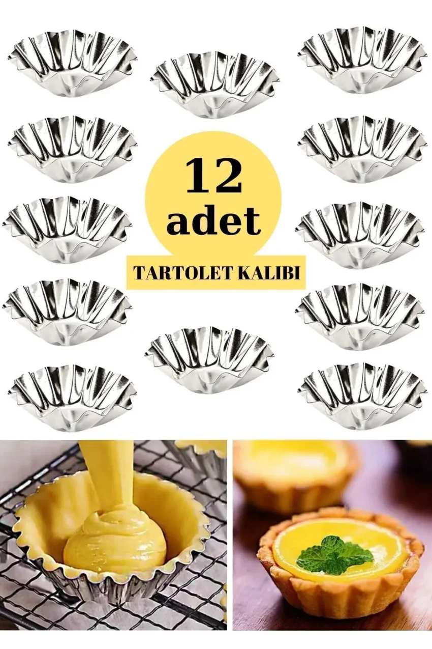 12 عدد قالب تارت کیک و کوکی