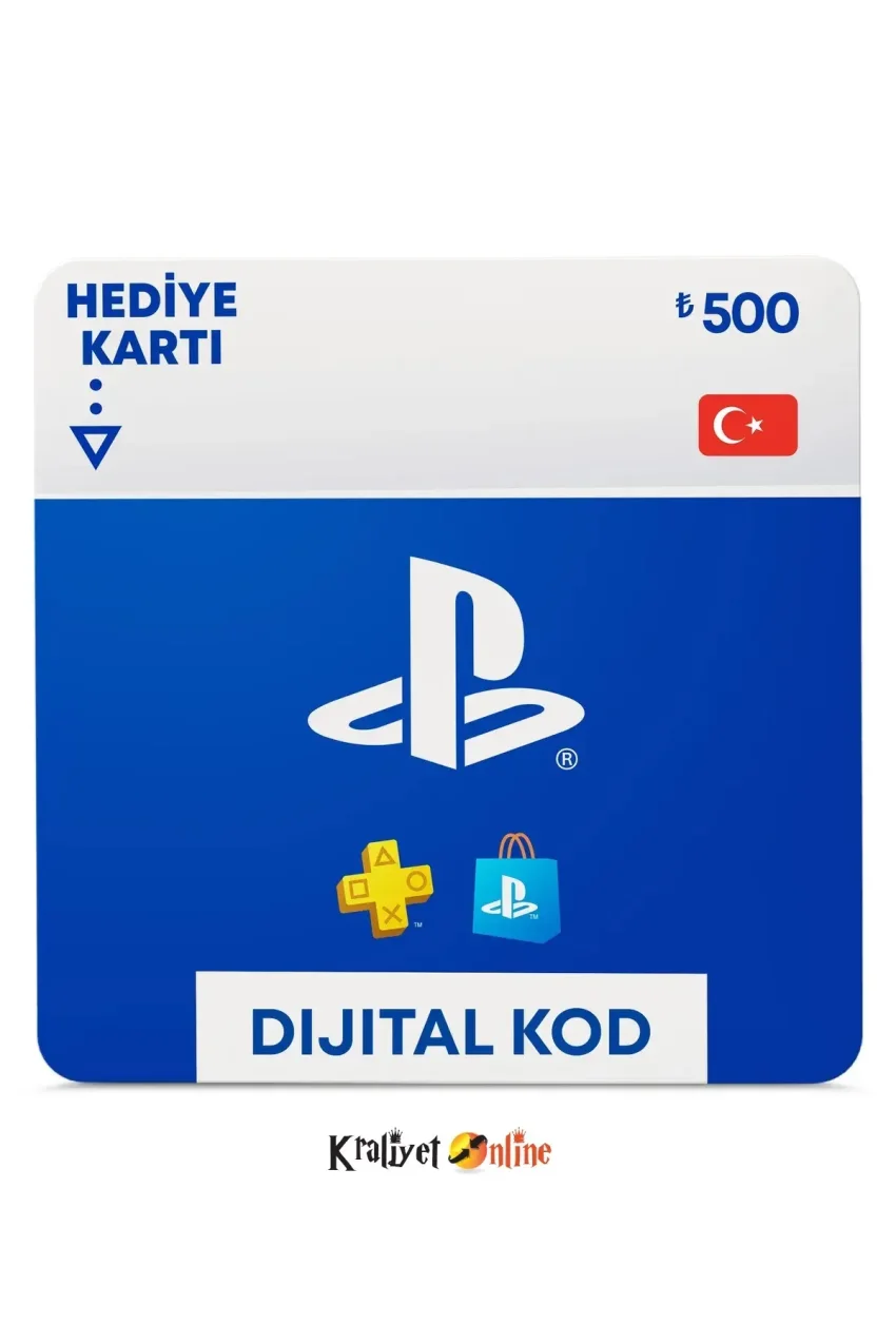 کارت هدیه 500 TL فروشگاه پلی‌استیشن ترکیه