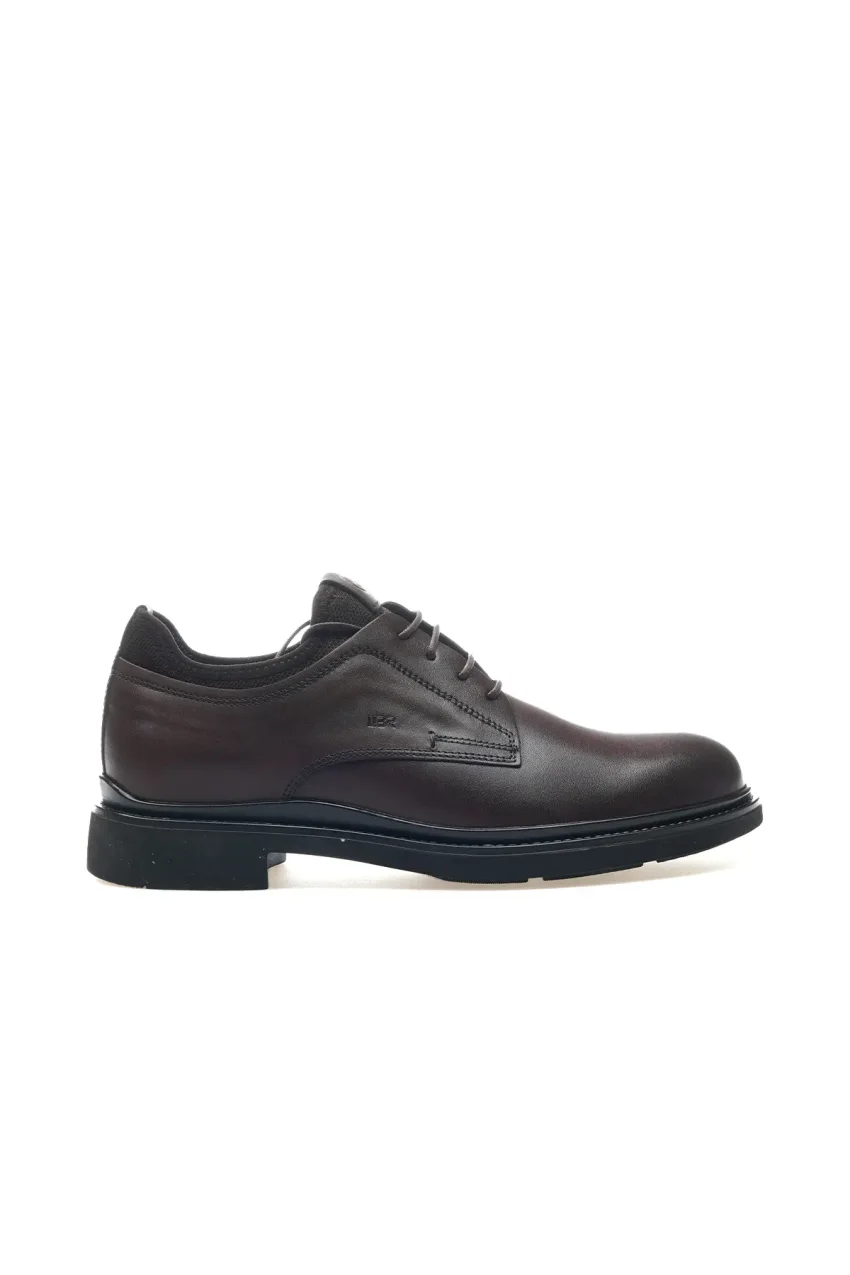 کفش روزمره کلاسیک راحتی مردانه از چرم طبیعی (39-44) 24k L3456 M قهوه‌ای