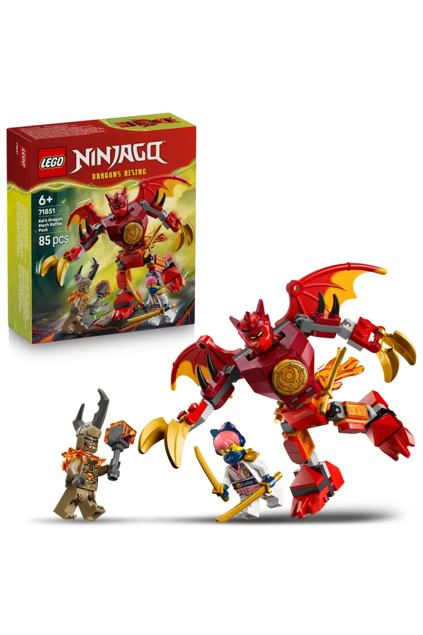 لگو پکیج جنگی ربات اژدهای کای NINJAGO لگو ۷۱۸۵۱ - ۶+ مجموعه ساخت اسباب بازی (۸۵ قطعه)
