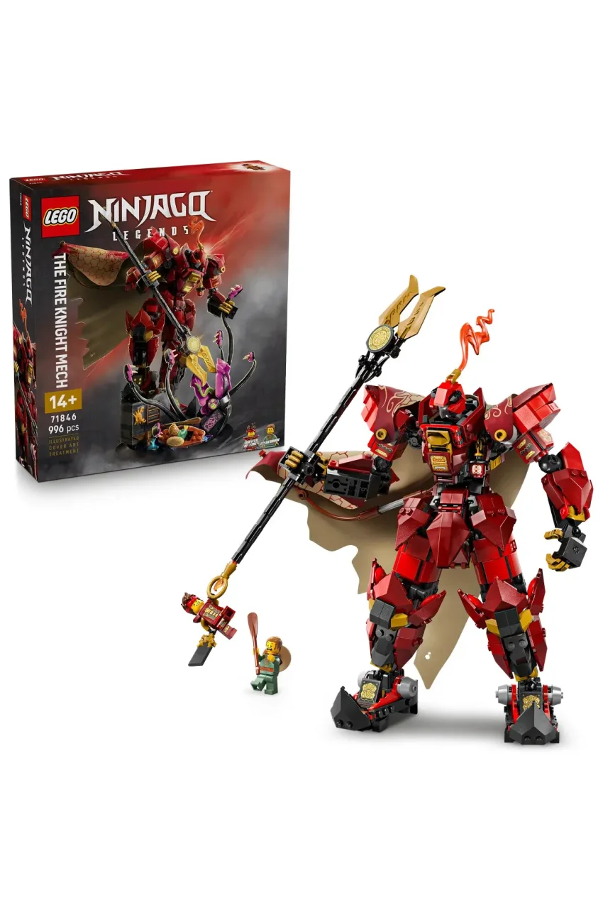 لگو ربات شوالیه آتشین NINJAGO لگو ۷۱۸۴۶ - مجموعه ساخت اسباب بازی خلاقانه برای کودکان ۱۴+ (۹۹۶ قطعه)
