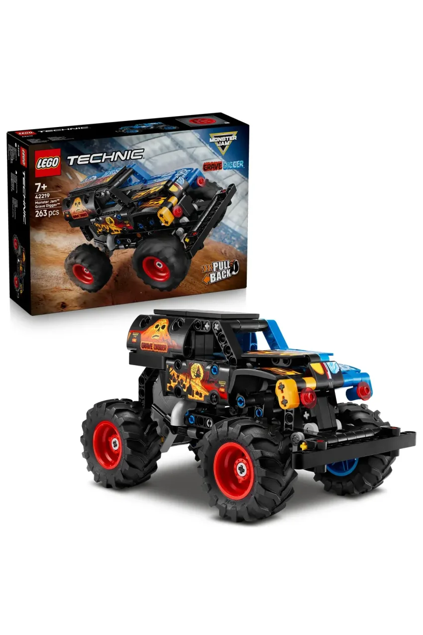 لگو ست ساخت بازی Technic Monster Jam™ Grave Digger™ آتش و یخ لگو ۴۲۲۱۹ – ۷+ (۲۶۳ قطعه)
