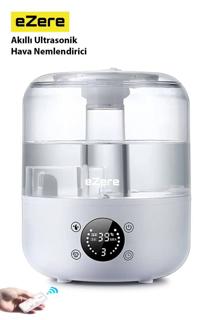 رطوبت‌ساز دیجیتال هوشمند TH-413 | ظرفیت 3 لیتر، لمسی، کنترل از راه دور، کارکرد بی‌صدا
