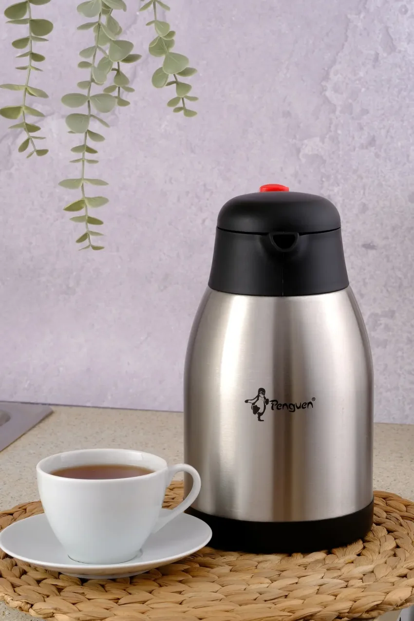 ترموس چای دو لیتری استیل دو جداره مدل 1200P جدید