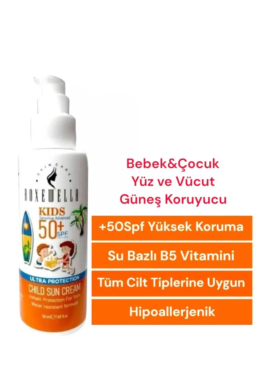 کرم ضد آفتاب کودک و نوزاد 50spf با محافظت بالا در برابر لک 50 میلی لیتر