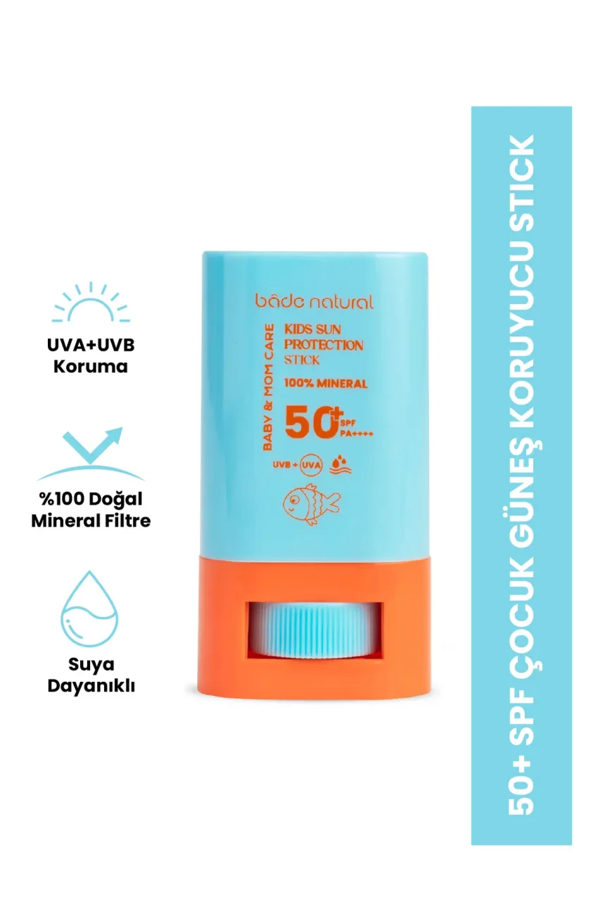 استیک ضد آفتاب کودک با SPF 50 و حفاظت بالا، 100% طبیعی و با فیلتر معدنی، 16 گرم