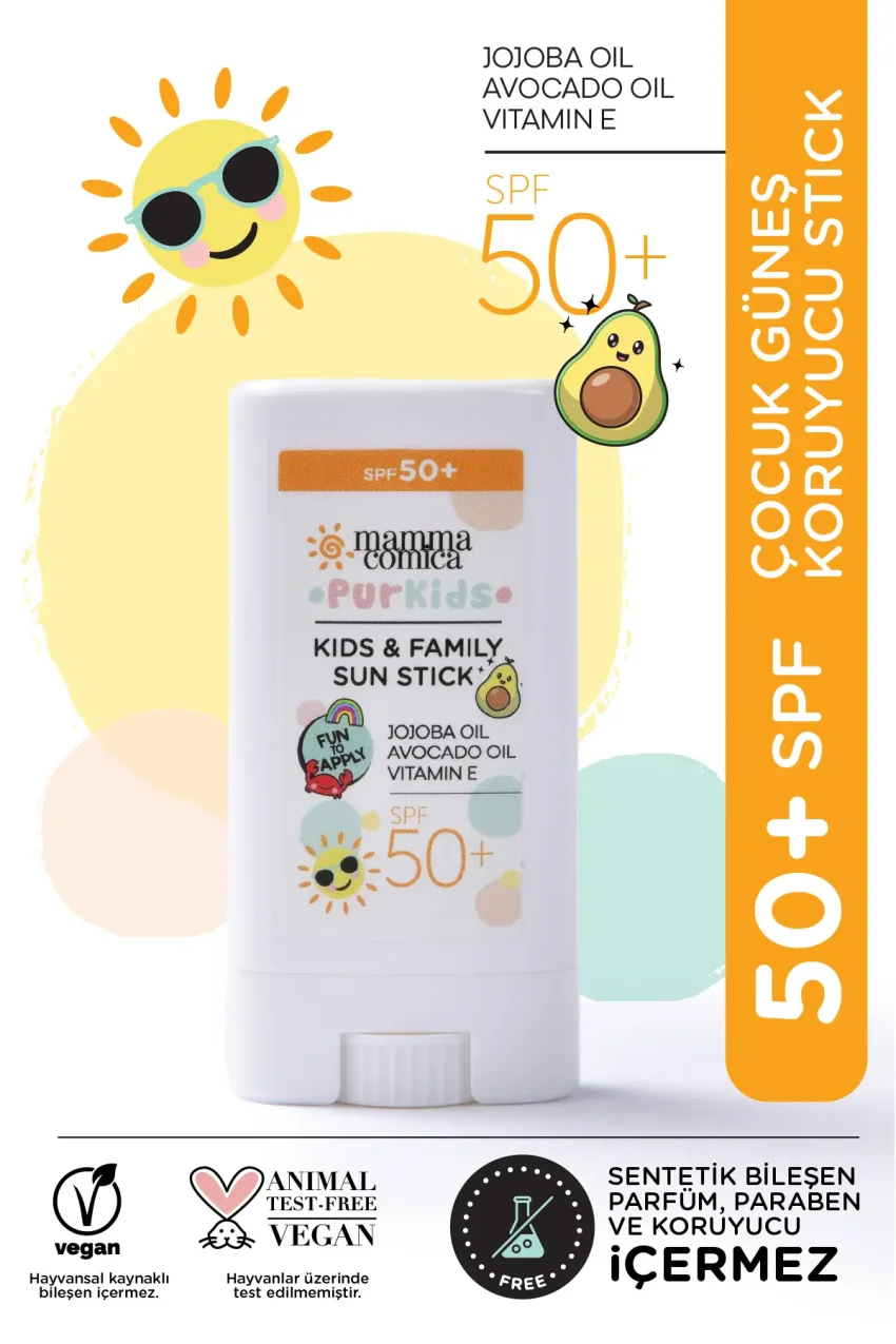 استیک ضد آفتاب کودک و نوزاد با فیلتر ارگانیک SPF50 UVA UVB PA