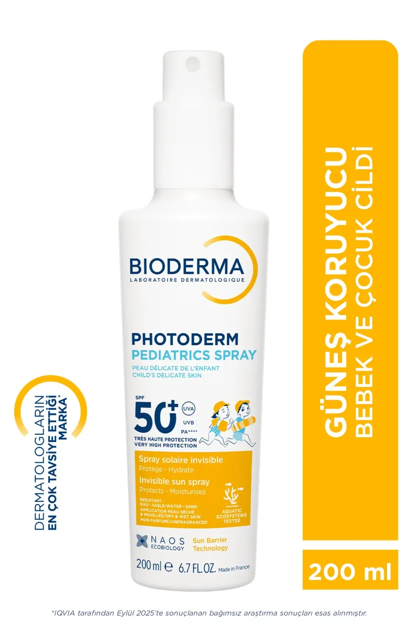 اسپری ضد آفتاب کودکان فوتودرم پدیاتریک SPF50+ با اثر آنتی‌اکسیدانی و حفاظت بالا 200 میلی‌لیتر