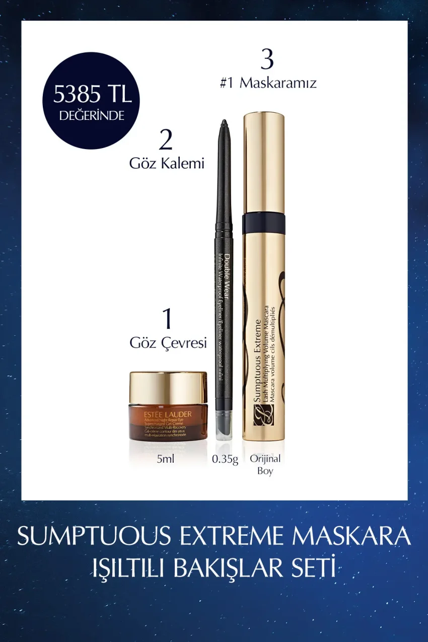 ست ریمل و مداد چشم و کرم چشم با جلوه درخشان - ریمل + مداد چشم + کرم چشم 5ml