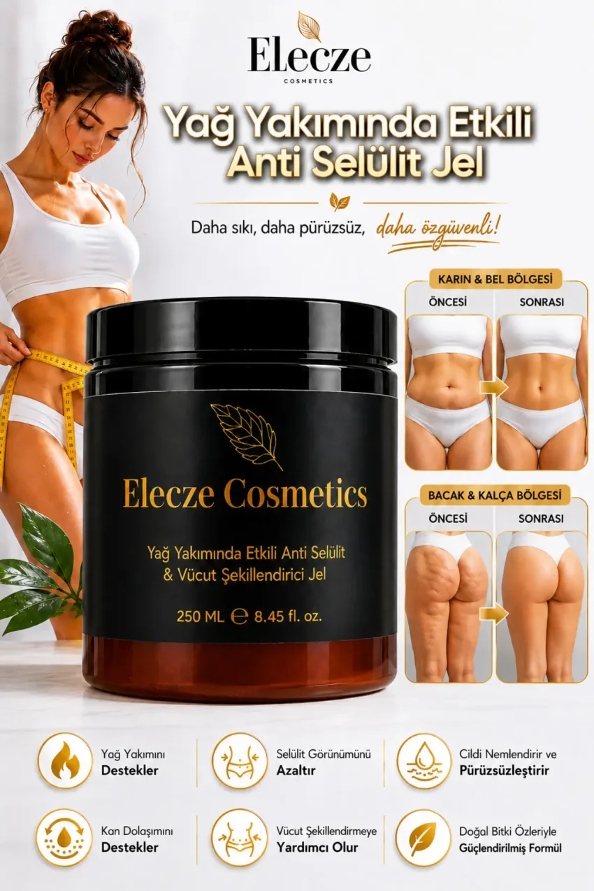 ژل ضد سلولیت ۲۵۰ میلی لیتر – ژل مراقبتی حمایت کننده چربی سوز، سفت کننده و فرم دهنده بدن