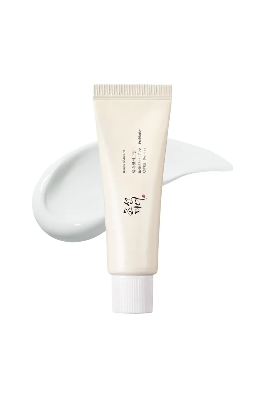 کرم ضد آفتاب روشن کننده با فیلتر شیمیایی UV SPF 50 PA - پروبیوتیک برنج رلیف 50ml