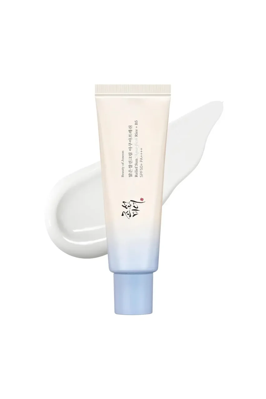کرم مرطوب کننده و تسکین دهنده آفتاب Relief Sun Aqua Fresh Rice B5 SPF50+ PA++ حجم 50ml