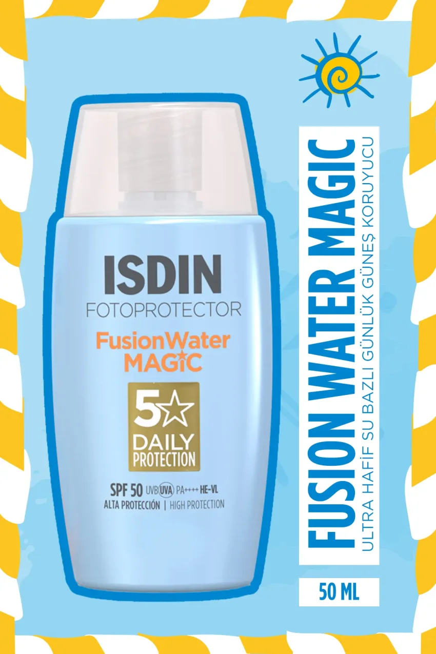 کرم ضد آفتاب فتوپروتکتور فیوژن واتر مجیک SPF50 حجم 50 میلی لیتر - پایه آب و بدون اثر