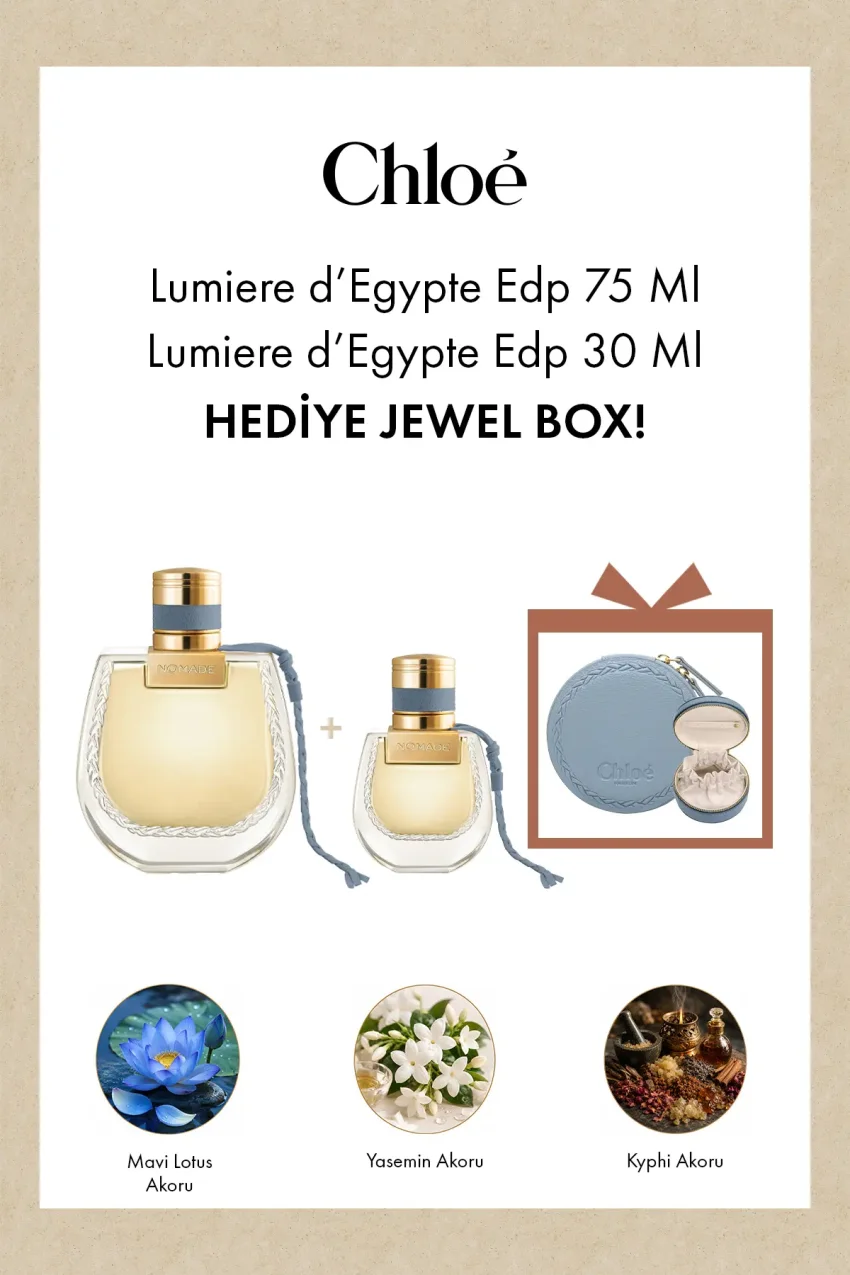 لومیئر دِ ژیپت - ست عطر زنانه (EDP 75ML + EDP 30ML + جعبه جواهرات)